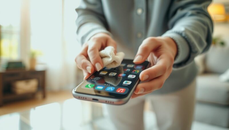 čišćenje ekrana telefona čišćenje ekrana telefona